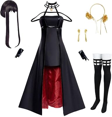 Cosplay Costume Outfit Dress Daily Uniform Full Set with Wig for Women