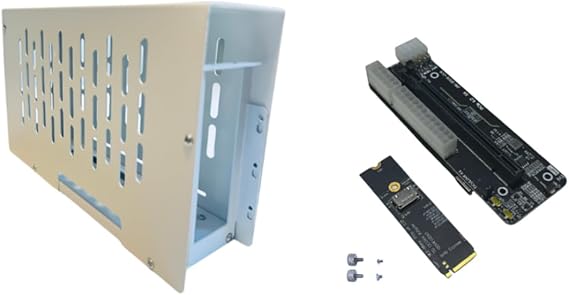 JMT M.2 M-Key to PCIE 4.0X4 External Graphics Card Stand Bracket Compatible with Oculink/M.2 NVMe Laptop eGPU?GDP Handhelds (Dock-OC4+ACB2)
