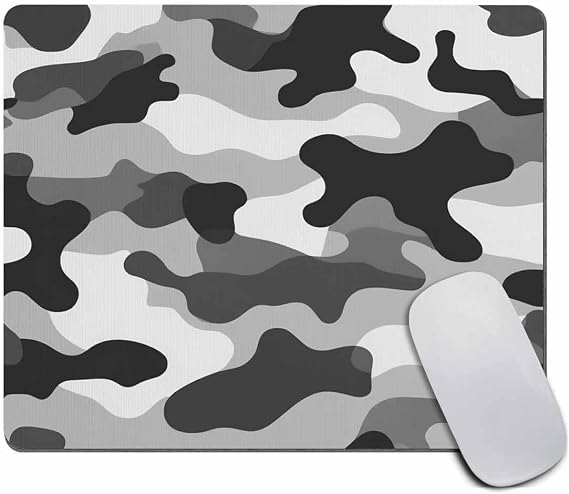Mouse Pad Abstract Camouflage Military Mousepad Rubber Gaming Mat 9.5 X 7.9 Inch (240mmX200mmX3mm)