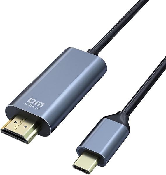 DM CHB024 Type-C to Erkek HDMI 4K 30Hz Dönüştürücü Kablo 1.8 Metre