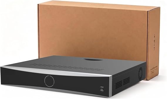 32 Channel Acusense 4K NVR Network Video Recorder Without POE Ports, 4 SATA, HDMI & VGA, Hard Drive Not Included, ONLY Works with kconnect, Replacement for DS-7732NXI-K4