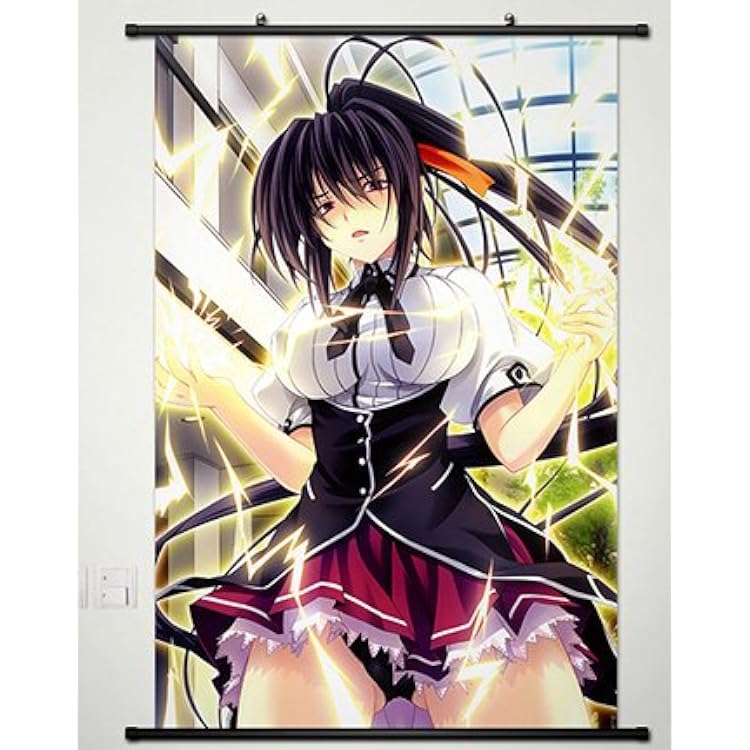 Wall Scroll Poster Fabric Painting For Anime High School DxD New Himejima Akeno 049 S