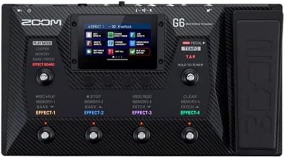 Zoom G6 Multi Effect Guitar Pedal Board Stage Studio