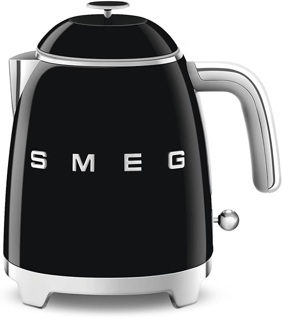 SMEG 50'S Style KLF05BLEU Retro Siyah Mini Kettle