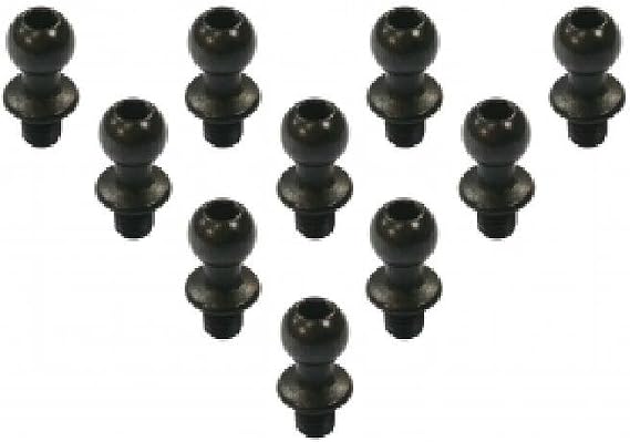 3Racing Steel 4.8mm Ball Stud L=4 10 pcs For Sakura D4 AWD RWD #3RAC-BS4804S