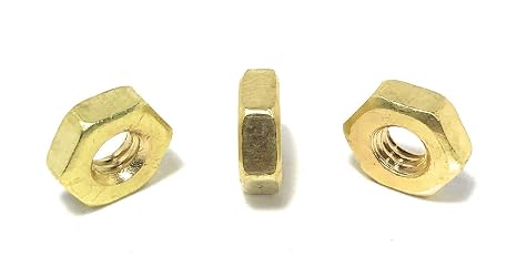 8-32 Hex Machine Screw Nuts Finished Hex Nuts (100 Pcs) Solid Brass