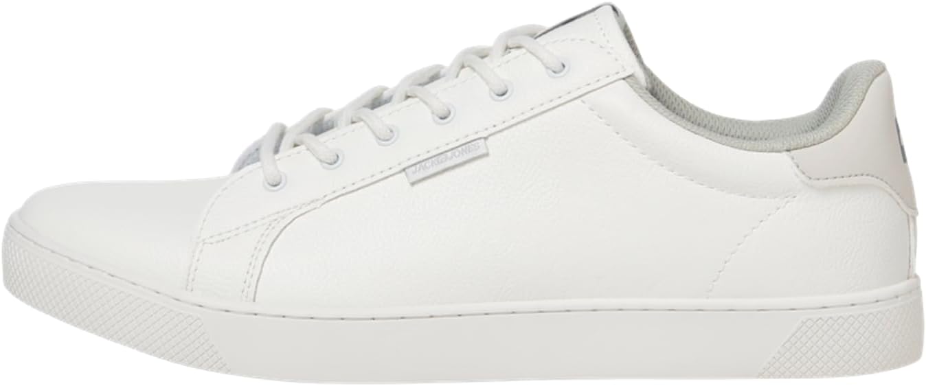 JACK & JONES Male Trainers Faux Leather (Jfwtrent Pu Bright White 19 Noos) - bright white size: 44 EU