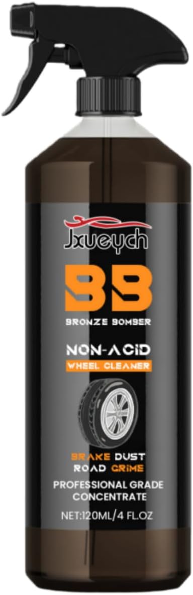 Jxueych Wheely Clean Wheel & Rim Cleaner Spray - 120ml - Premium Car Wheel Cleaner for Sparkling Rims