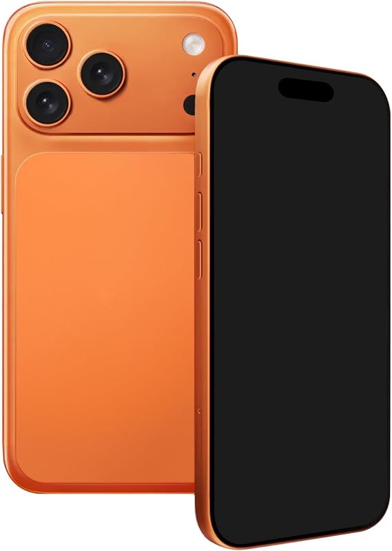 Fake Phone Dummy PropPhone, BlackScreen Decoy PhonePear PhoneNon-Working Phone17Air 17Pro Max, DisplayPhone Look Like Real Phonepro max 17 (17ProMax,Cosmic Orange,Black Screen)Prop mobile phone