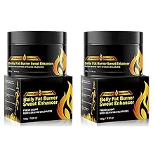 Hot Cream 2Pack, Fat Burning Cream for Belly, Natural Sweat Workout Enhancer Gel, Slim Shaping Cream, Cellulite Treatment for Thighs, Legs, Abdomen, Arms and Buttocks, for Men or Women-3.5 Oz(100g)1