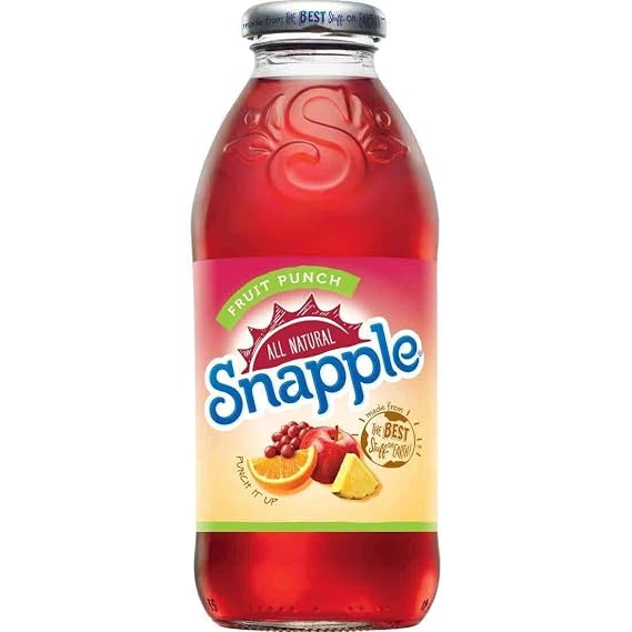 Snapple Fruit Punch (16oz, 1 Bottle, 473ml)