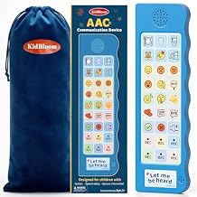 KidBloom AAC Device for Autism, Non Verbal Communication Tools for Speech Therapy with 6 Programmable Buttons & Adjustable Volume, Sensory Toys for Autistic Kids Ages 3-7