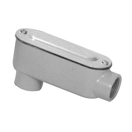 Morris 14052 Rigid Conduit Body, Aluminum, Type LB, Threaded with Cover and Gasket, 1-inch Trade Size, 1-Pack