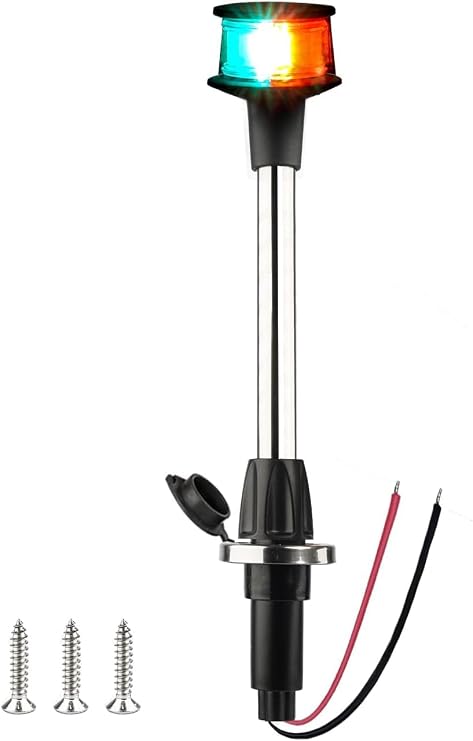 Bow and stern light for boat