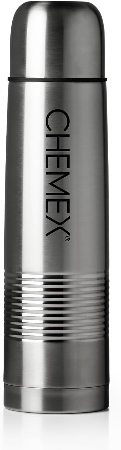 Chemex Insulated Thermos, 1 Liter, Leak Proof Travel Coffee Flask Bottle