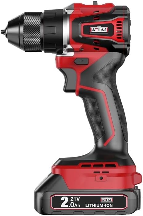 Attlas ATBL 21 BLPD-202 C 21V 2x2.0Ah Çift Akülü Kömürsüz Darbeli Matkap 45 NM Tork - A0104173