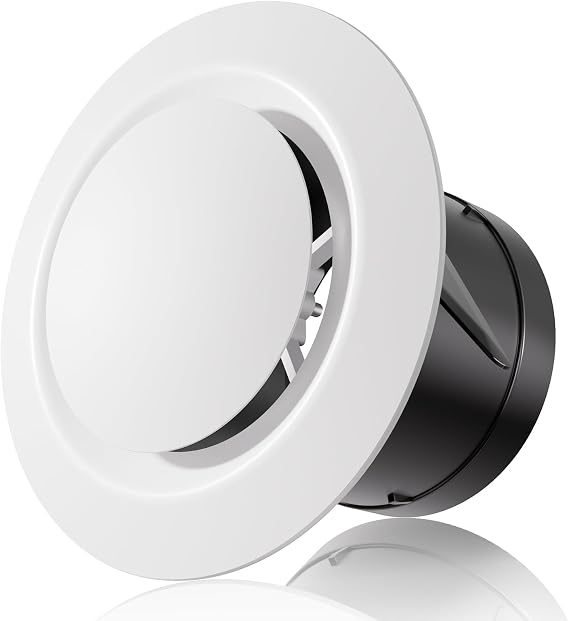 HG Power 75mm Adjustable Air Vent Cover for Extractor Fan and Tumble Dryer