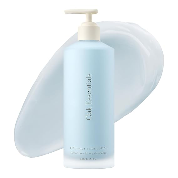Oak Essentials Luminous Body Lotion, Lightweight Moisturizer, 10.1 fl oz