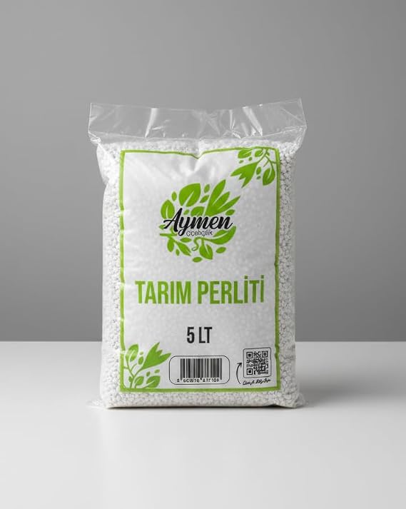 Aymen Çiçekçilik 5 Litre Tarım Perliti Köklendirici Perlit - Drenaj Düzenleyici Premium Kalite