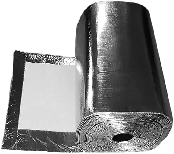 Ceramic Fiber Insulation Blanket, Single-Sided Aluminum Foil for Stoves, Furnace, Kilns, Fire(1000mmx610mmx2mm)
