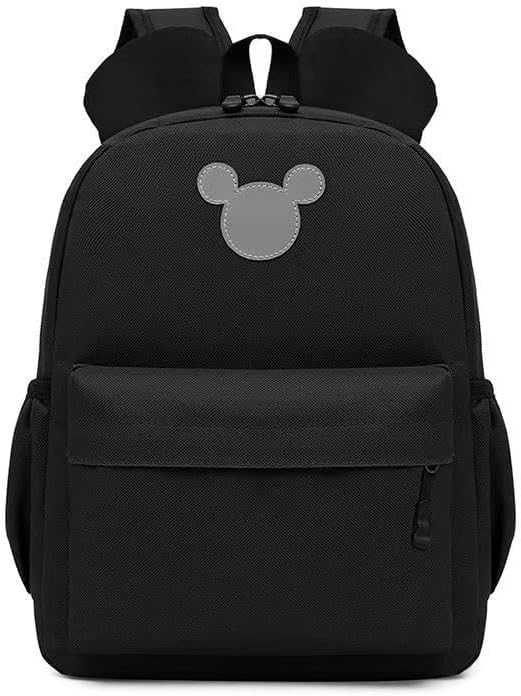 Mouse Shaped Backpack for Daily Use, 12 inches (BLACK)