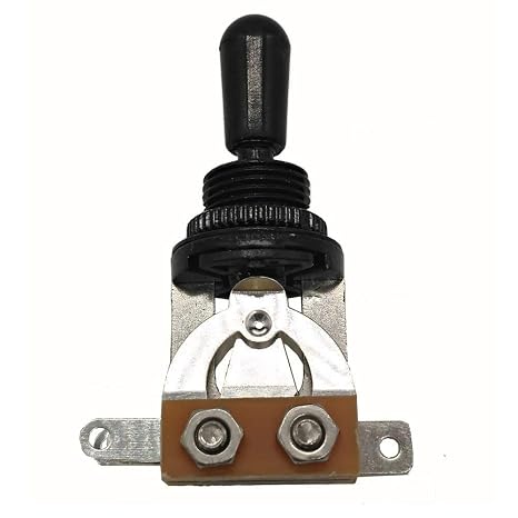 3-Way Short Guitar Toggle Switch for Les Paul SG Electric Guitar (Black)
