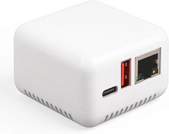Wireless USB 2.0 Print Server LAN Network Print Share Server Supports USB Printer for Android Linux Type C Power Supply (US Plug) Servidores
