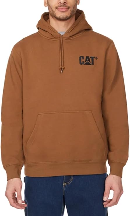 CAT Caterpillar Men's Trademark Hoodies with Embroidered Front Logo