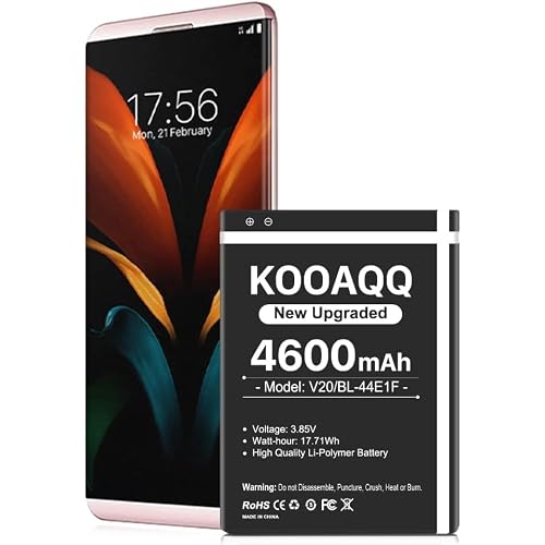 Battery for LG V20, New Upgraded 4600mAh High Capacity Replacement Battery Compatible with LG V20 BL-44E1F H910 H918 V995 LS997