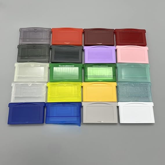 Game Card Cartridge Housing Shell Case Replacement for Gameboy Advance GBA GBA SP GBM NDSL NDS (Clear red)