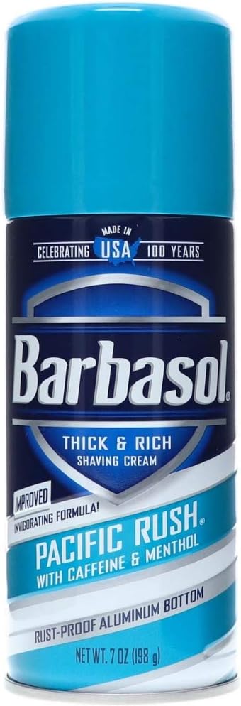 Barbasol Pacific Rush Thick & Rich Shaving Cream for Men, 7 oz.
