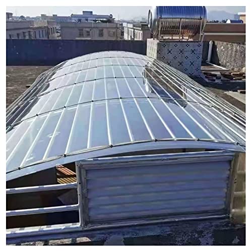 Clear Acrylic Plastic Sheet Polycarbonate Sheet, Lightweight Clear Plastic Sheet PC Full Transparent Durable Panel Light-bearing Panels UV Resistant For Roofs, Carports, Canopies, Sunrooms And Enclosu