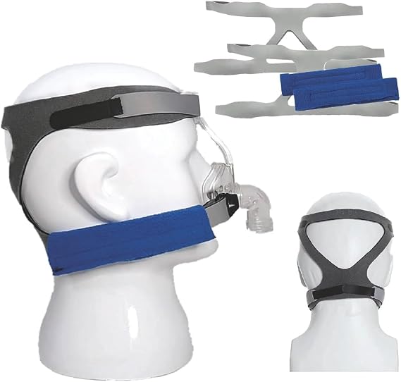 BALIBETOV CPAP Headgear Straps Headgear Straps with Strap Covers Universal Fit Leak-Resistant Seal (2 Pack)