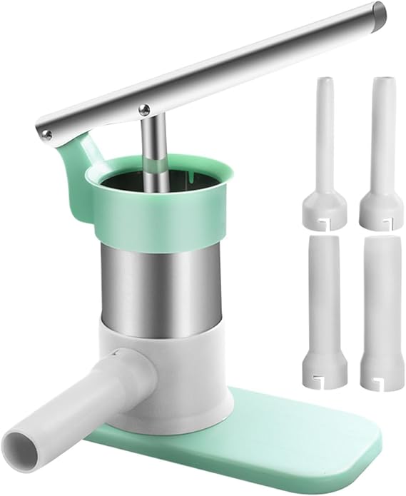 Sausage Stuffer, Sausage Filling Machine, Manual Sausage Maker Stuffer, Stainless Steel Vertical Design, 3.84x4.53x8.07 Inches for Home Kitchen to Easily Make Various Sizes of Sausages