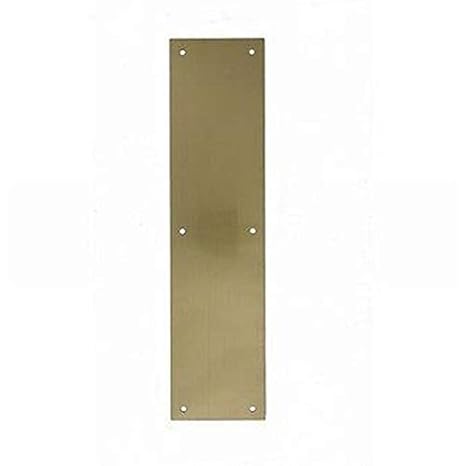 Ives Commercial 82004315 3-1/2" x 15" Push Plate Satin Brass Finish