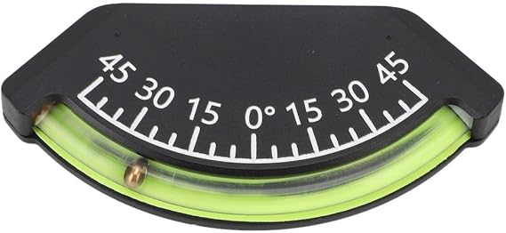 45 Deg Bubble Levels Clinometers Impact Proof Accurate Measurement Inclinometer Easy Install Stick On for RV Ships Trailers