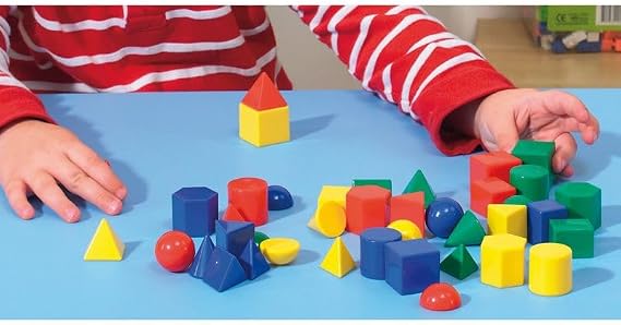 Didax Geometric Solids, 1 inch, 40 Pieces