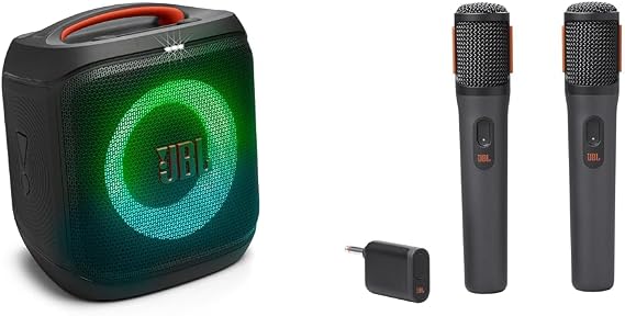 JBL PartyBox Encore Essential 2 Taşınabilir Hoparlör ve Kablosuz Mikrofon Seti