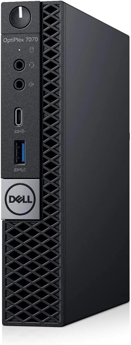 Dell OptiPlex 7070 Desktop Computer - Intel Core i7-9700T - 16GB RAM - 256GB SSD - Micro PC, Windows 10 Pro