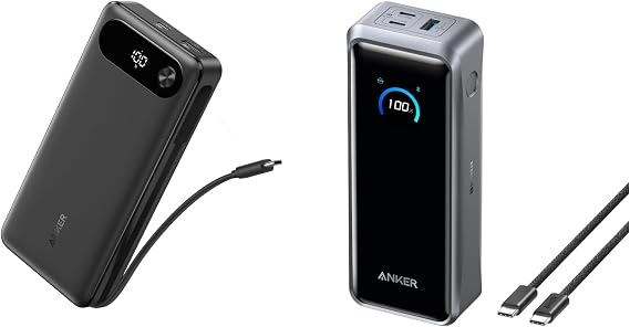 Anker Power Bank, 87W 20,000mAh & Battery PD (Bundle)