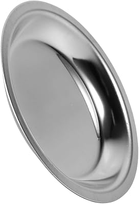 Cabilock Stainless Steel Tea Bag Holder Metal for Loose Leaf Tea Round Desktop Cup Mat for Home Restaurant Tearoom and Yoga Room Saucer