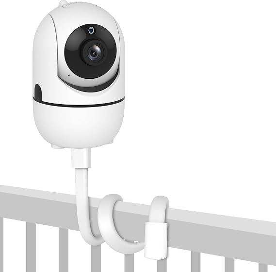 Baby Monitor Mount for HB6550/ HB65/ HB6339/ HB40/ HB6081/VTimes/OKAIDI/Firskids/iFamily/UKSUP/ANMEATE SM935E, Universal Baby Camera Holder, Baby Monitors Holder for Crib Baby Camera Stand