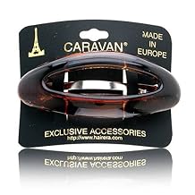 Caravan Open Oval Shell Barrette Model No. 1043