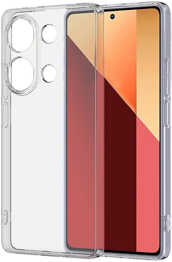 Coverzone Xiaomi Redmi Note 13 Pro 4G ile uyumlu Kılıf Süper Esnek Yapılı Kamera Korumalı Toz ve Kirden Koruyan Silikon Xiaomi Redmi Note 13 Pro 4G ile uyumlu Süper Şeffaf Kapak
