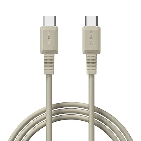 sharge USB C to USB C Cable, 100W 3.9ft Type C Cable Fast Charging for Phone 16/16Pro/15 Pro/MacBook, iPad Air 4, Steam Deck, and More