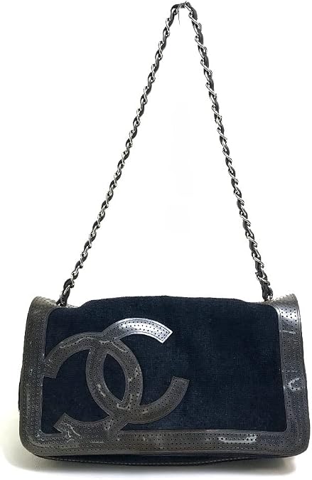 Chanel CC Coco Mark Shoulder Bag, Chain Shoulder Bag, Cotton/Rubber, Used