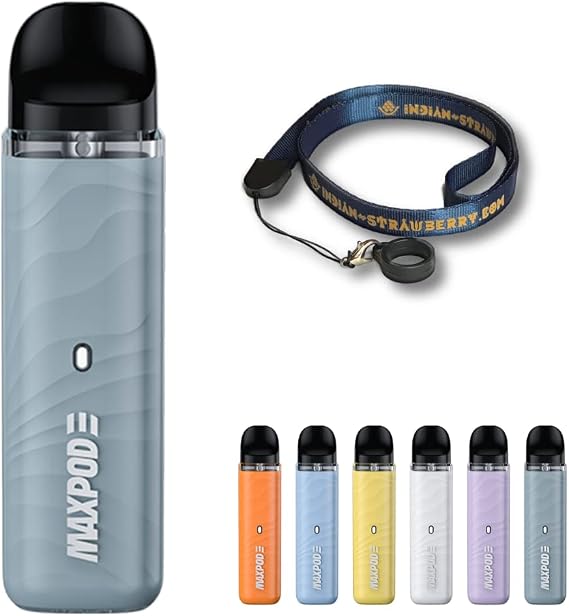 Easy to operate and rich flavor! Freemax Maxpod 3 15W Pod KIt Ultra MTL Solution + Neck Strap Set Grey