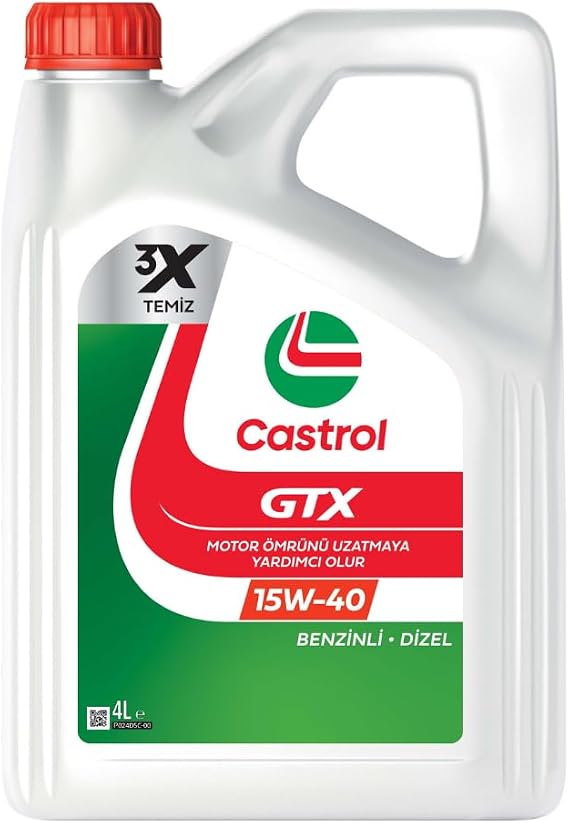 Castrol GTX 15W-40 4L TU Motor Yağı