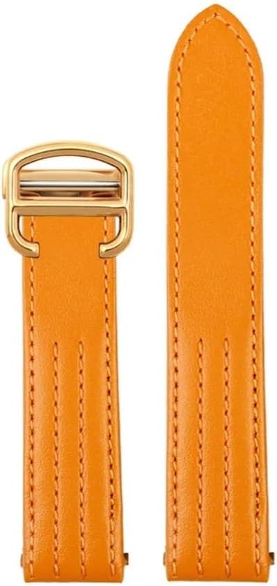 Special Interface Plain Cow Wat Belt For C-artier ROADSTER Series W6206018 W6206017 Strap Quick Release Bracelet 19mm Wristband(Plain Khaki gk)