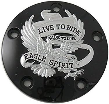Harley Black 5-Hole Eagle Spirit Point Cover
